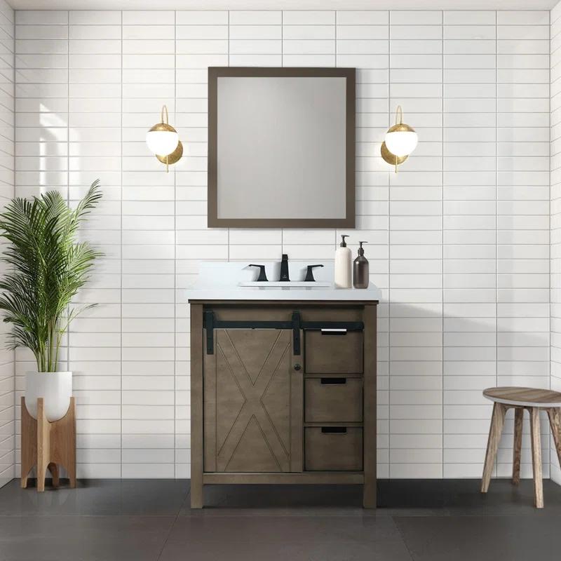 Lexora Marsyas 30 in W x 22 in D Single Bath Vanity