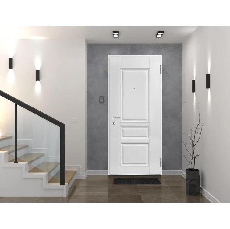 VDomDoors Ballucio Ready to Install White Prehung Front Entry Doors