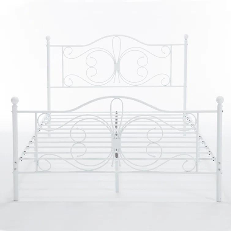 Lark Manor™ Eylin Metal Platform Bed with Butterfly Design Headboard and Footboard, Underbed Storage & Reviews | Wayfair