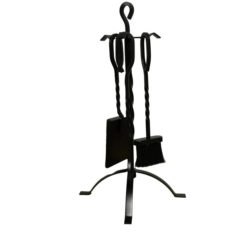 Comfort Glow Comfort Glow 4-Piece Cast Iron Fireplace Tool Set with Stand, 16" Tools - CGFT16