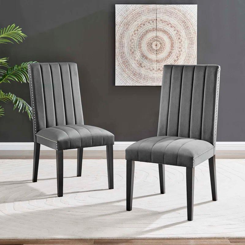 Modway Modway Catalyst Performance Velvet Dining Side Chairs - Set of 2
