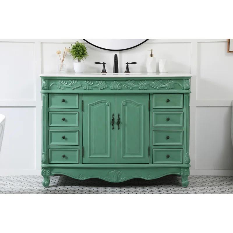 One Allium Way® Angelique 48'' Single Bathroom Vanity with Top