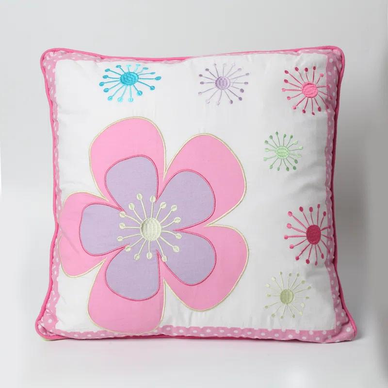 Cozy Line Home Fashion Blossom Floral Cotton Throw Pillow