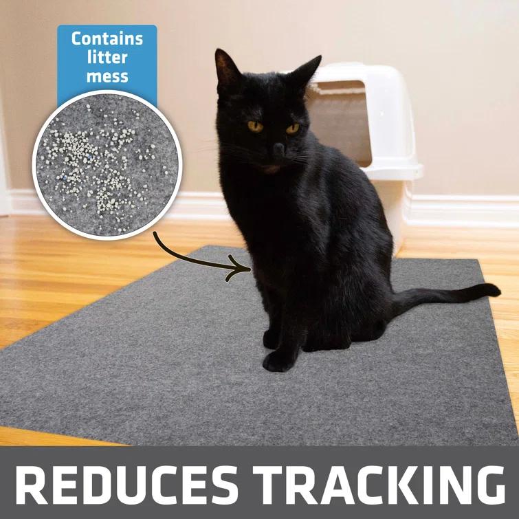 Drymate XL Cat Litter Mat for Litter Box, Protective & Decorative - Absorbent, Waterproof, Machine Washable