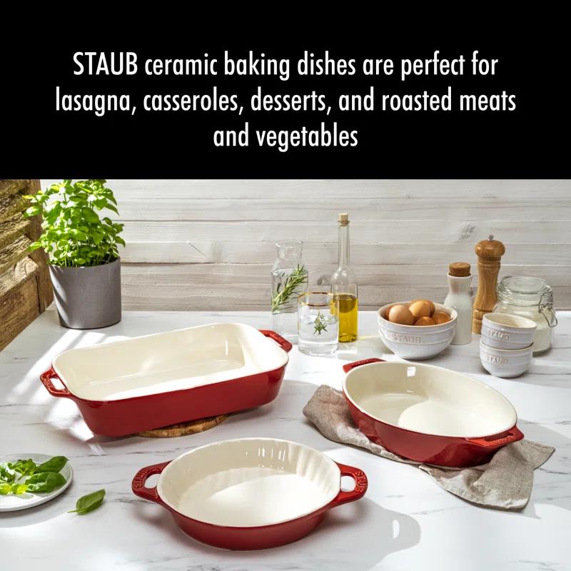 Staub Ceramics 3-pc Mixed Baking Dish Set