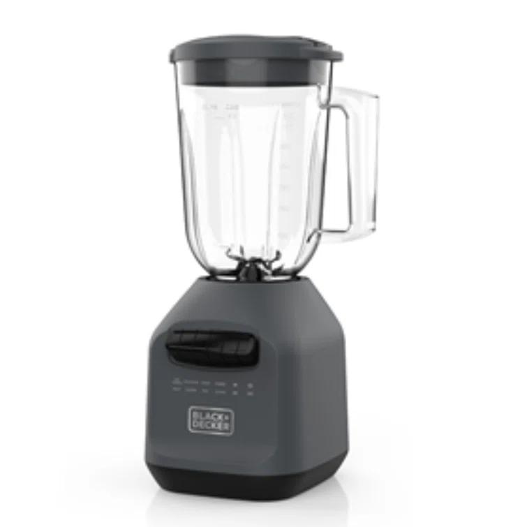 PowerXL BLACK+DECKER Ice Crush Blender With 56 Ounce (7 Cup) Perfectpour Plastic Jar, Powerful 6-Tip Stainless Steel Blade, 8-Speeds Plus Pulse, 750 Peak Watts Of Power