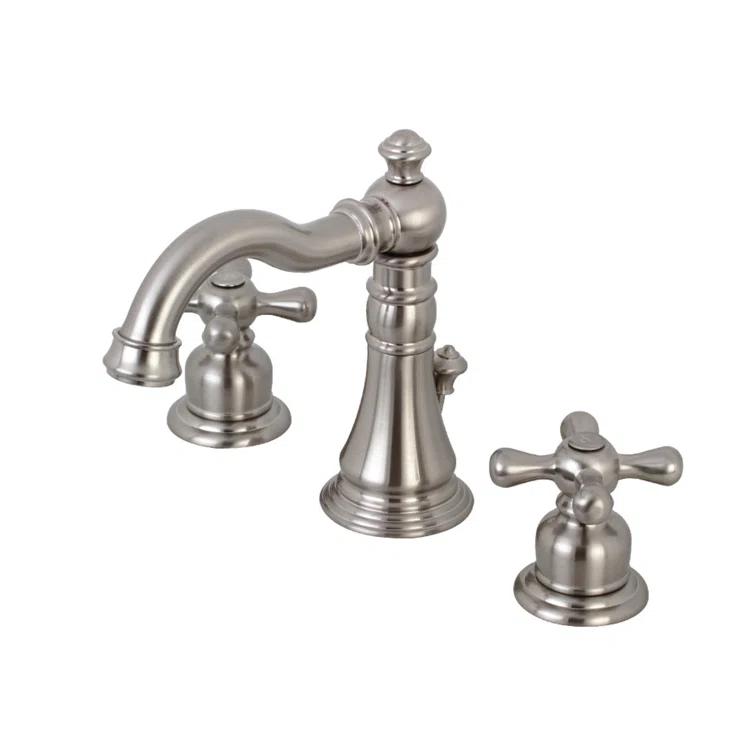 Kingston Brass Kingston Brass American Classic Two-Handle 3-Hole Deck Mount Widespread Bathroom Faucet with Pop-Up Drain FSC1978AX