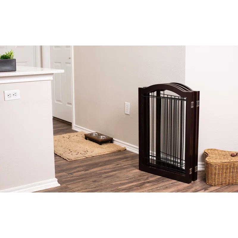 Wood Free Standing Pet Gate