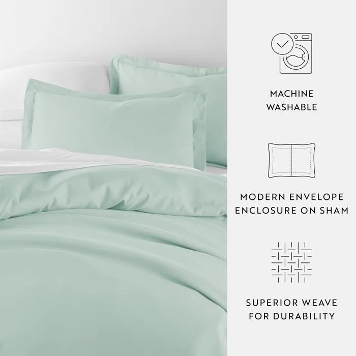 IEnjoy Home Super Soft Double Brushed Duvet Cover Set