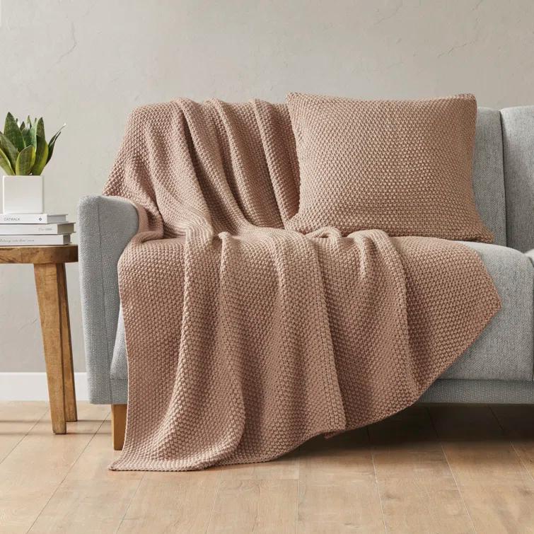 INK+IVY Tino Knit Square Euro Pillow Sham