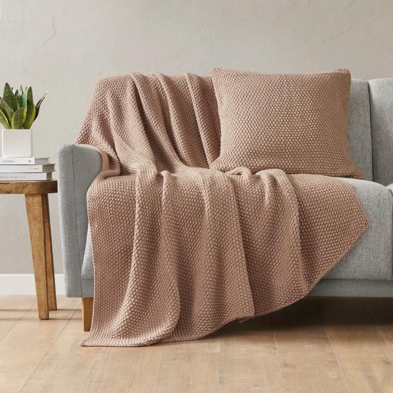 INK+IVY Tino Knit Square Euro Pillow Sham