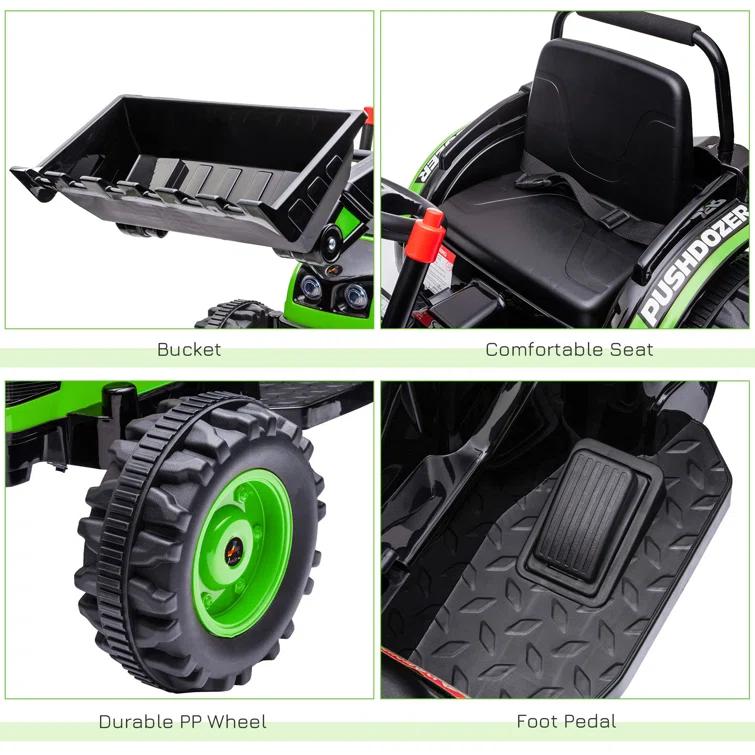 Aosom Aosom 6 Volt 1 Seater Tractors / Construction Battery Powered Ride On
