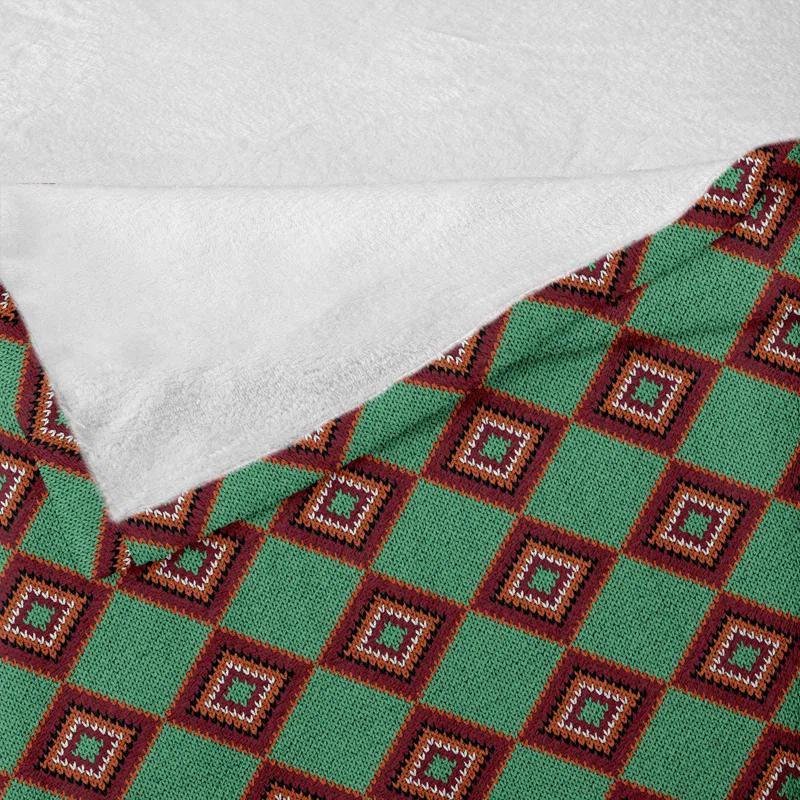 Ambesonne Ambesonne Fleece Throw Blanket Traditional Curves