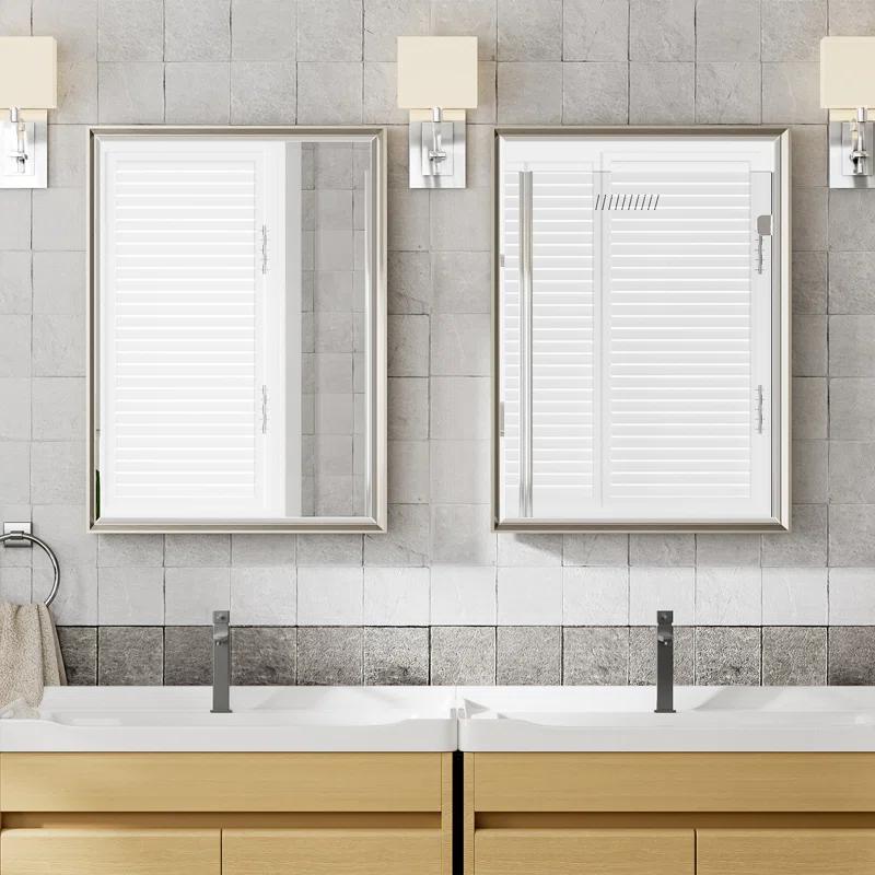 Lohoski Decorative Wall Mirror Beveled Design, Bathroom Vanity Mirror Accent Mirror Finish