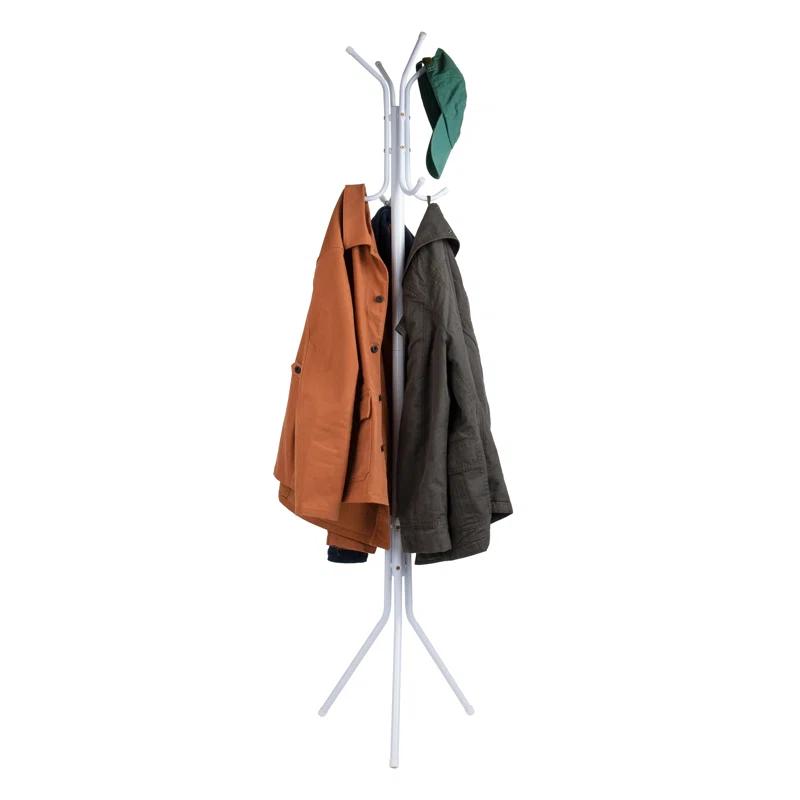 Mind Reader Mind Reader Coat Rack, Hall Tree, Freestanding, Coat Tree, Hat, Jacket, Purse, Metal, 14.75"L x 16.5"W x 69"H