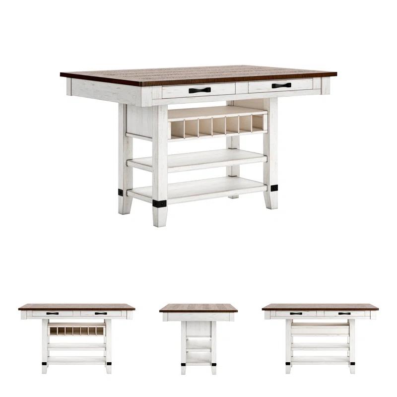 August Grove® Daiah Pine Dining Table