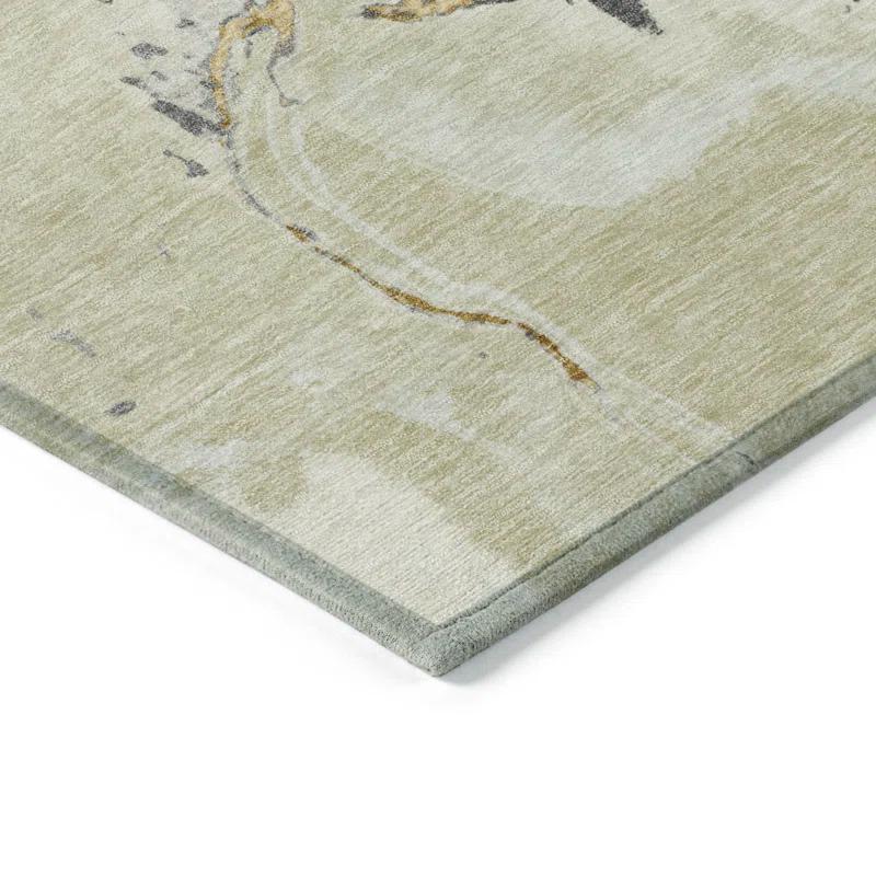 Machine Washable Indoor/Outdoor Chayden ACN1005 Ivory Rug