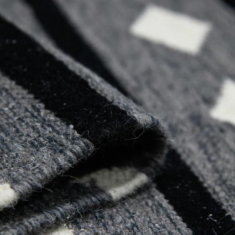 Union Rustic Oneil Moroccan Handmade Wool Gray Area Rug