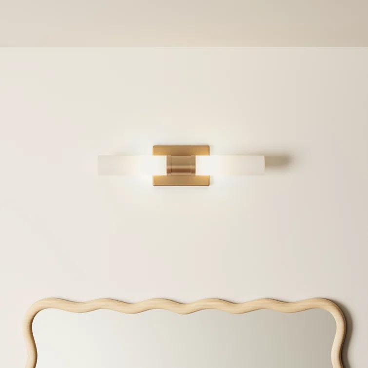 Evelien 2 Light Frosted Dimmable Vanity Light
