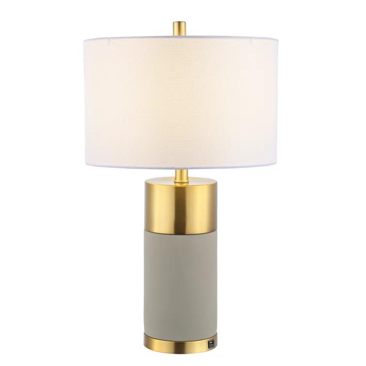 Everly Quinn Mildner Concrete Table Lamp (Set of 2)