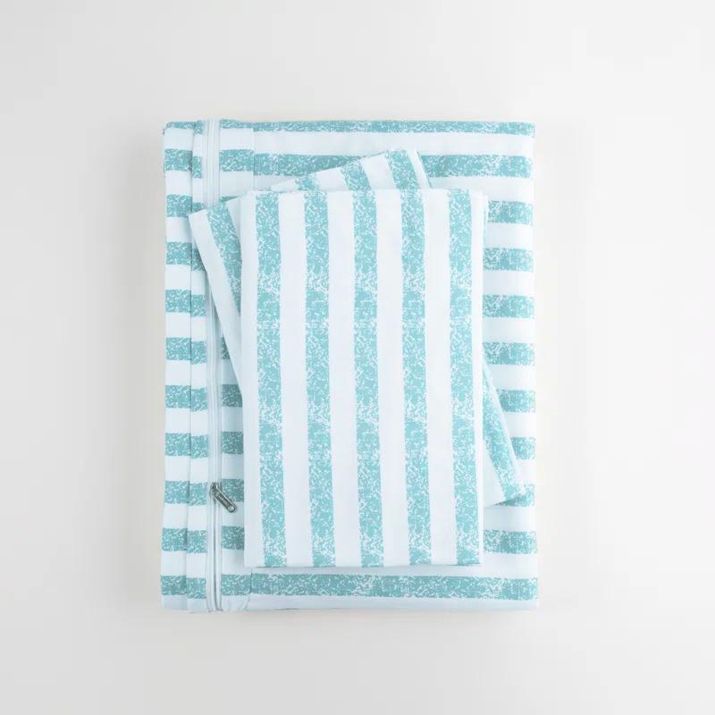 Becky Cameron 3 Piece Rugged Stripe Pattern Duvet Cover Set
