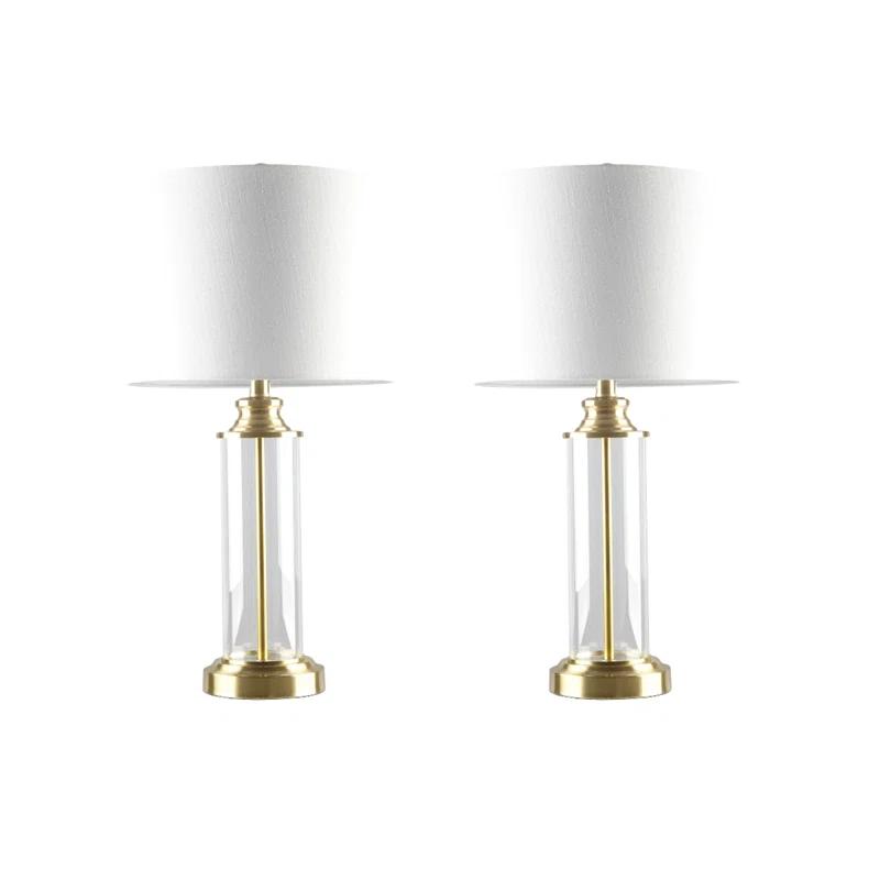 Mercer41 Clarity Cylinder Table Lamp Set of 2