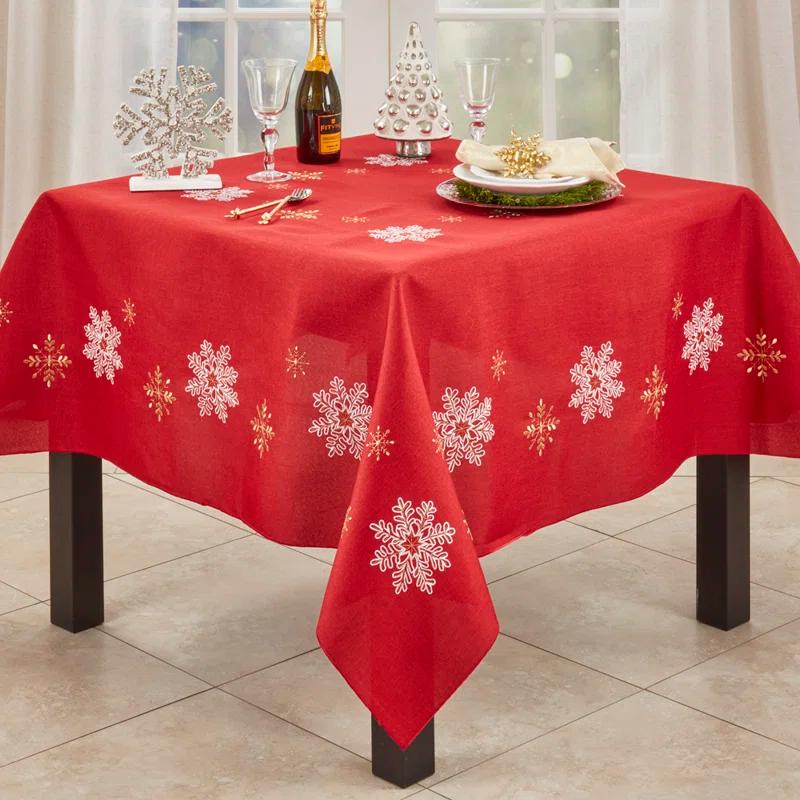 The Holiday Aisle® Sermons Geometric Christmas Tablecloth