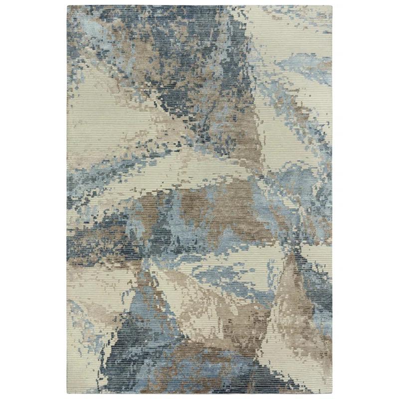 New Zealand Wool Abstract Rug