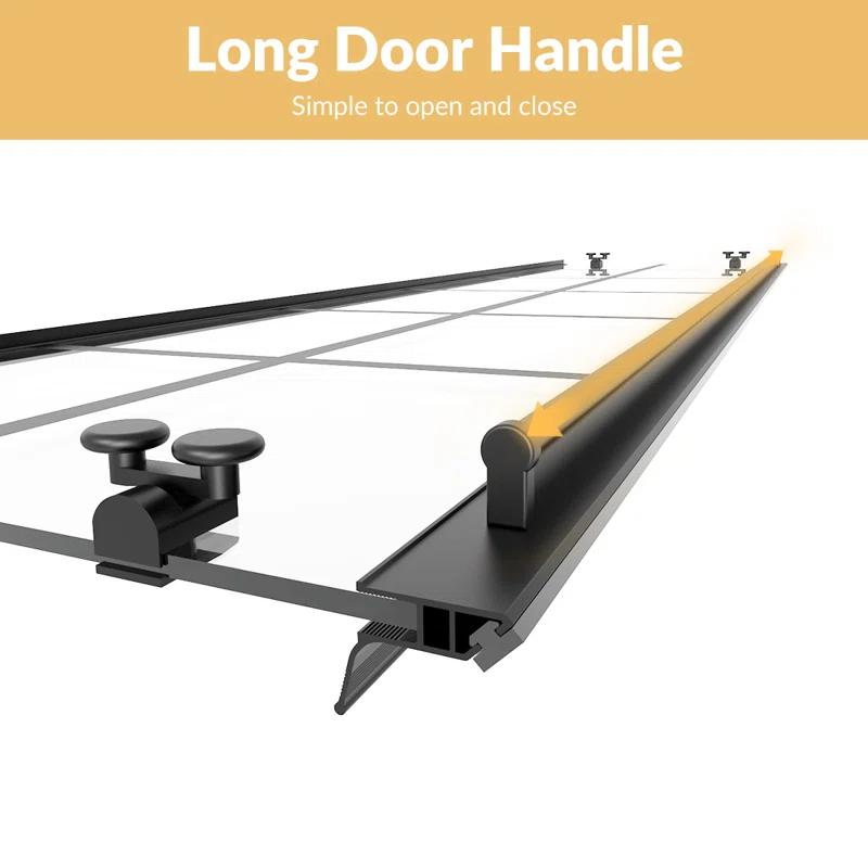 Elegant YJY-BL-343472GD-01 34"D x 34"W x 72"H Framed Square Shower Enclosure with 1/4"Clear Tempered Glass Shower Door