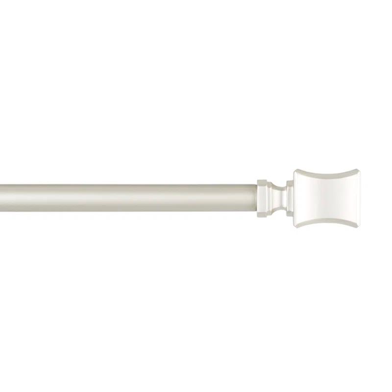 Amalgamated Textiles Exclusive Home Loran 1" Window Curtain Rod and Finial Set, Adjustable