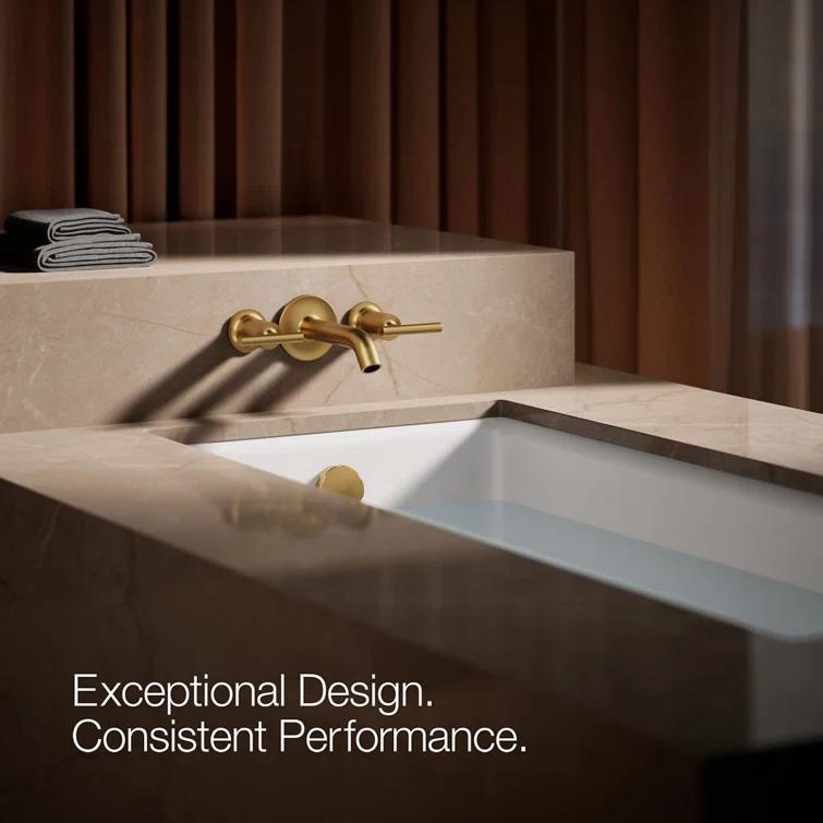 Purist® Deck- or Wall-Mount High-Flow Bath Trim with Lever Handles