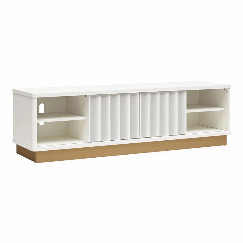 Rene Modern Scalloped TV Stand for TVs up to 65"