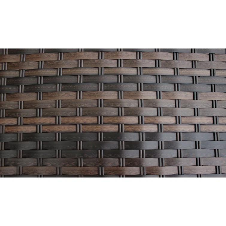 kathy ireland Homes & Gardens by TK Classics 126'' Wide Wicker Patio Sectional with Cushions