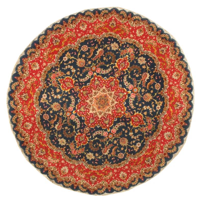 Pasargad Baku One-of-a-Kind 5' 2010s Round Wool Area Rug in