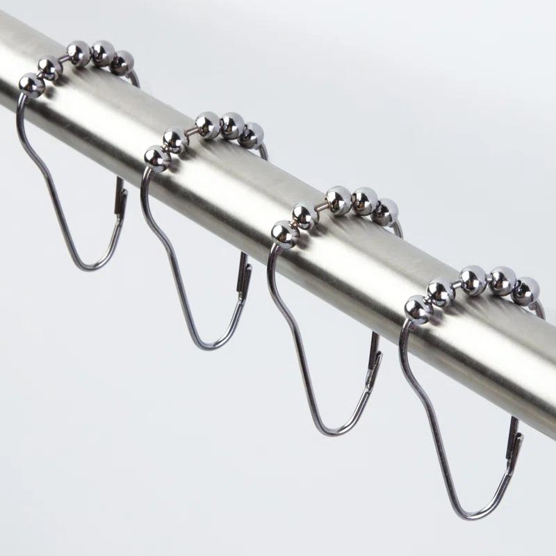 iDesign iDesign Steel Rollerz Shower Curtain Rings/Hooks - Bronze (Set of 12)