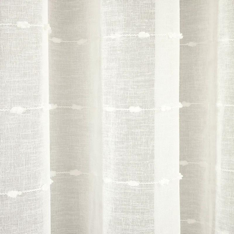 Lush Decor Solid Sheer Grommet Curtain Panels