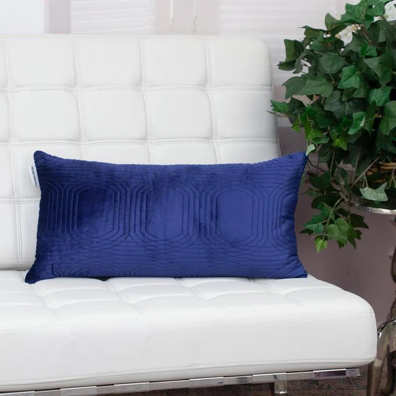 Parkland Collection Iphis Geometric Cotton Reversible Throw Pillow