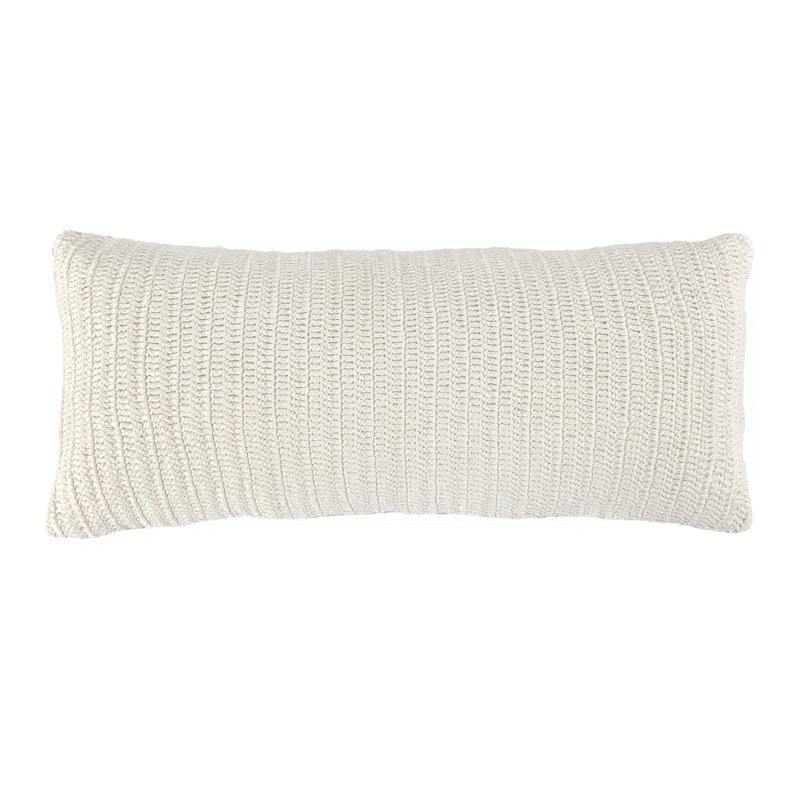 Villa by Classic Home Nakeya Knitted 16"x36"  Throw Pillow