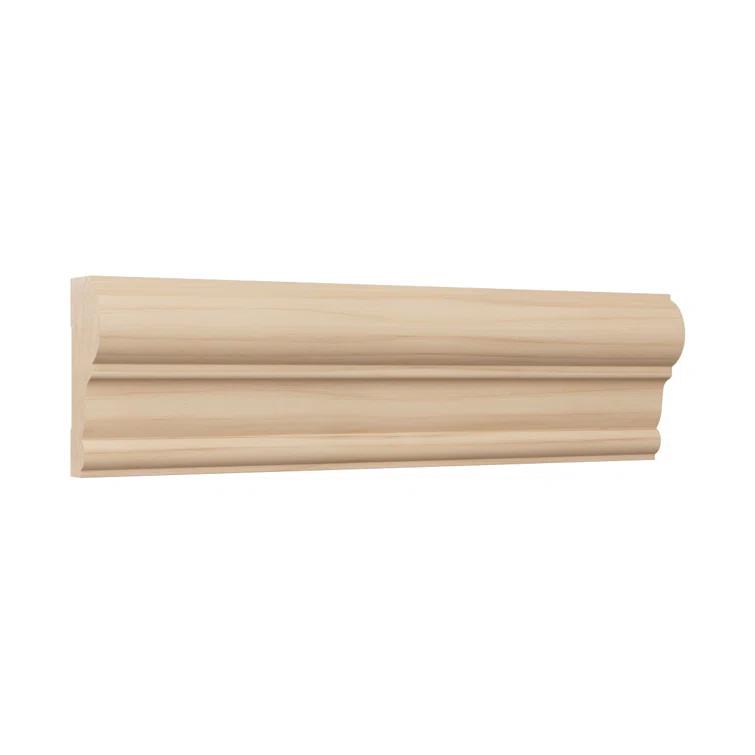 Ekena Millwork WM392 1"D x 2 3/8"W x 96"L Solid Wood Stain Chair Rail Molding