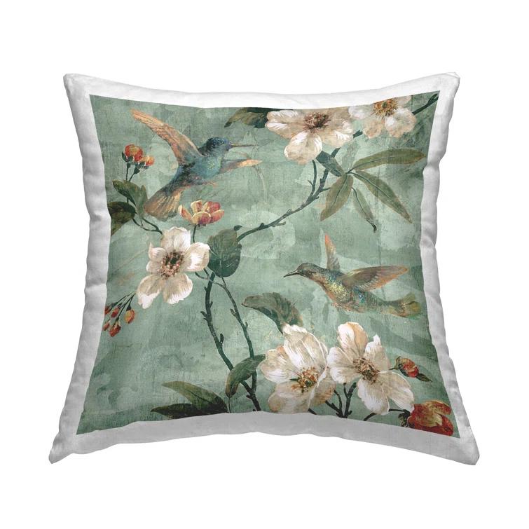 Stupell Industries Floral Throw Pillow