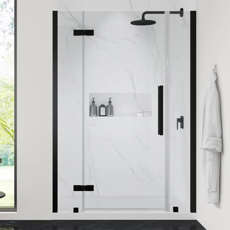 Ove Decors Endless Tampa 47" W x 72" H Alcove Frameless Shower Kit, Door, 2 Panel, Base TA1330420