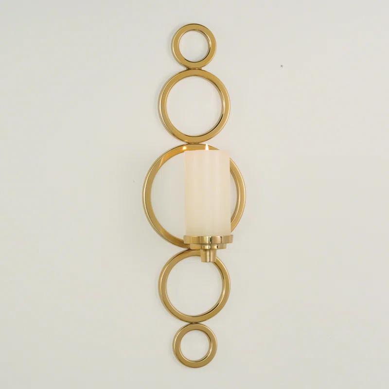 Progressive Ring Sconce-Brass