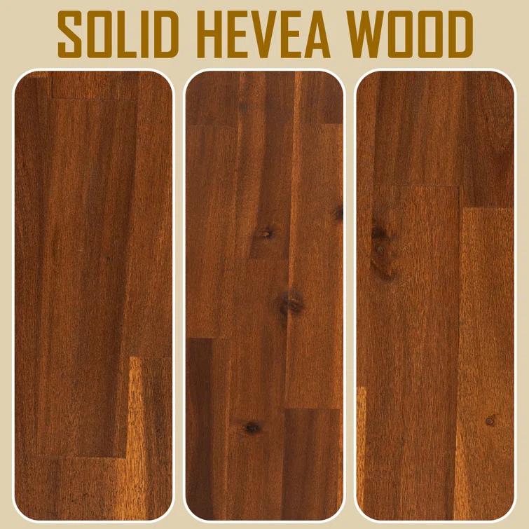 Acacia Acacia Aurora Premium Solid Wood Platform Bed Frame and High Headboard, King Bed Frame with Headboard Included, Mid Century Modern Bed with 5 years Warranty