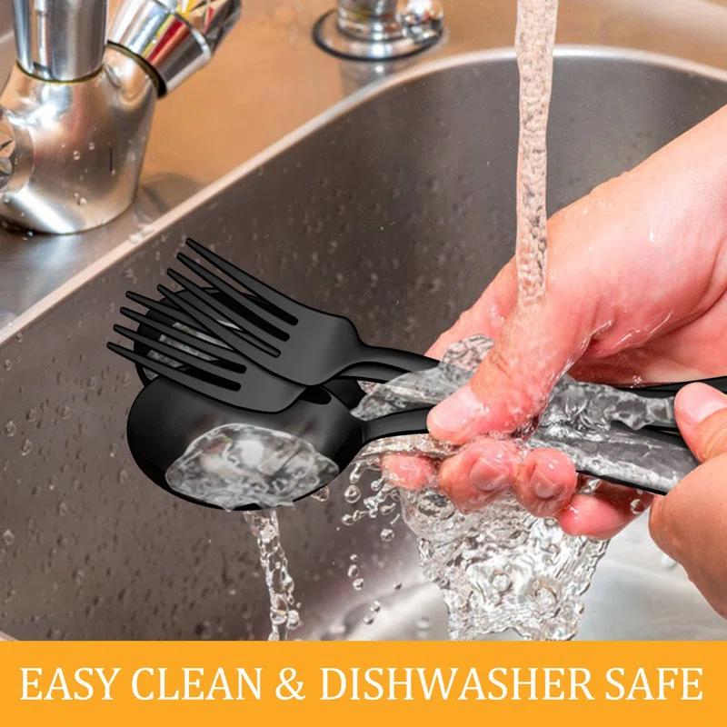 8-Piece Stainless Steel Serving Utensils Set - Includes Spoons, Forks, Tongs, Ideal For Weddings, Buffets, And Daily Use (Set of 8)