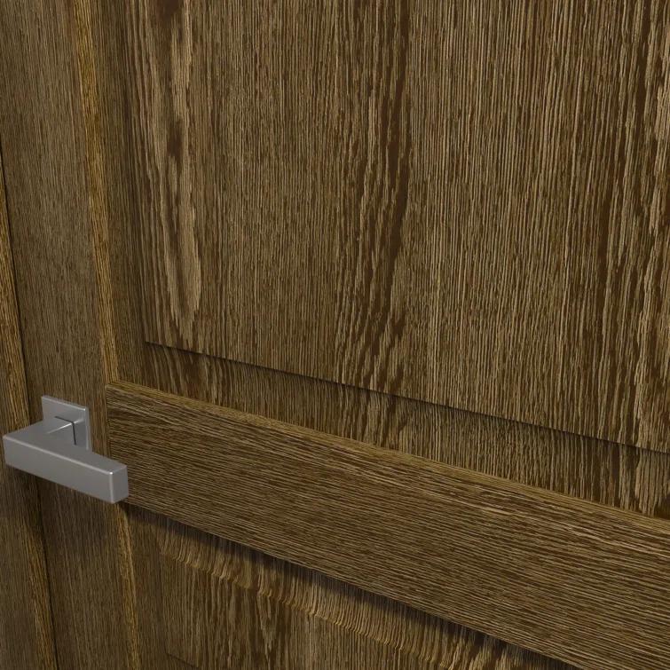 SARTODOORS Interior Solid French Door | Ego 5012 | Single Regular Panel Frame Handle | Bathroom Bedroom Modern Doors