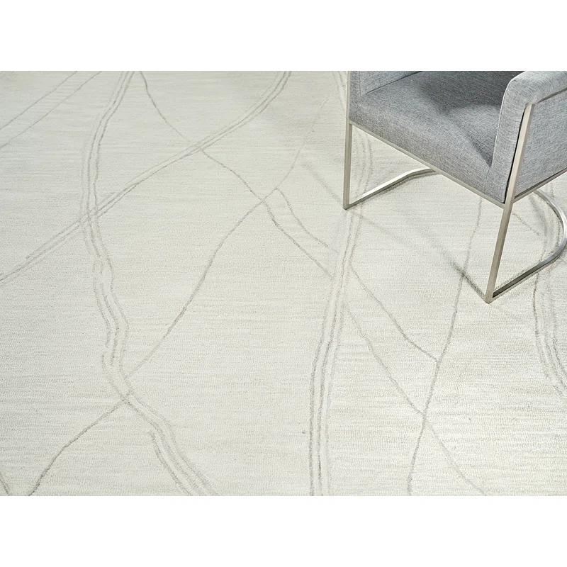 Exquisite Rugs Tangiers Handmade Hand-Tufted New Zealand Wool On Canvas Ivory/Beige Area Rug