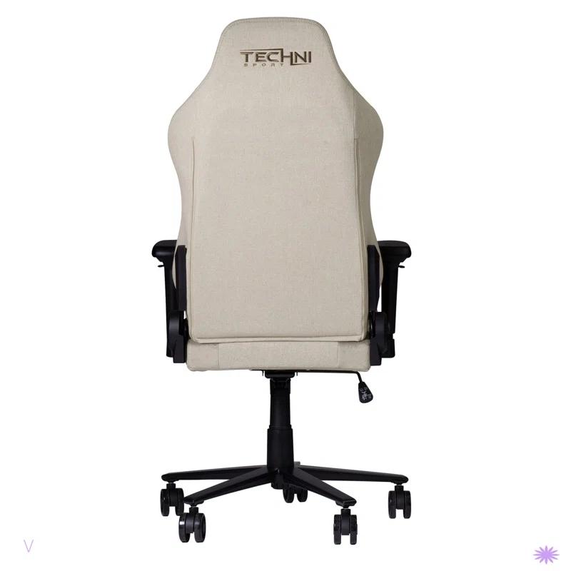 Wildon Home® Sport F65C Fabric Memory Foam Gaming Chair – Beige