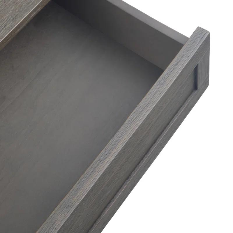 Simpli Home Monroe 38"W Solid Acacia Rustic Square Coffee Table with Large Drawer and Open Shelf