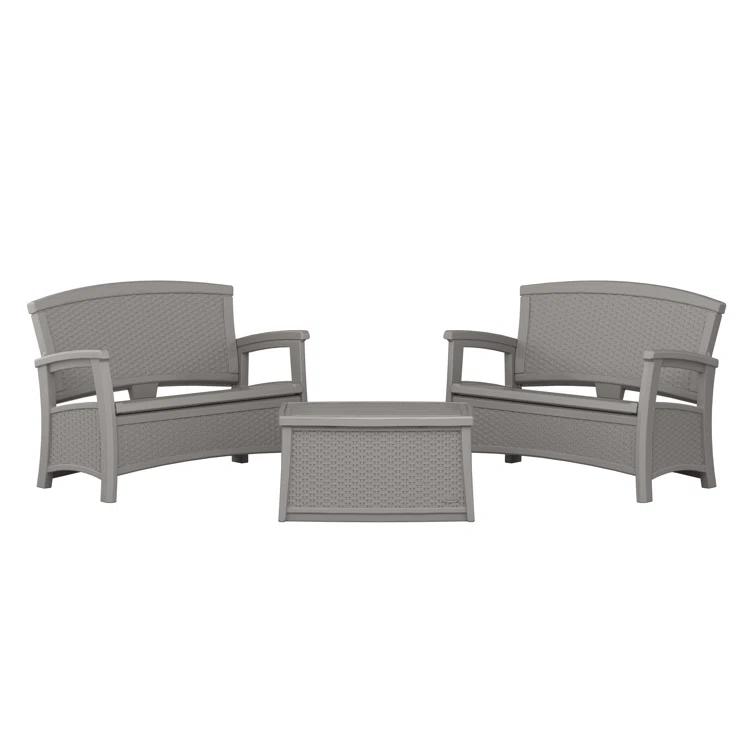 Suncast Elements 47'' Resin Outdoor Loveseat