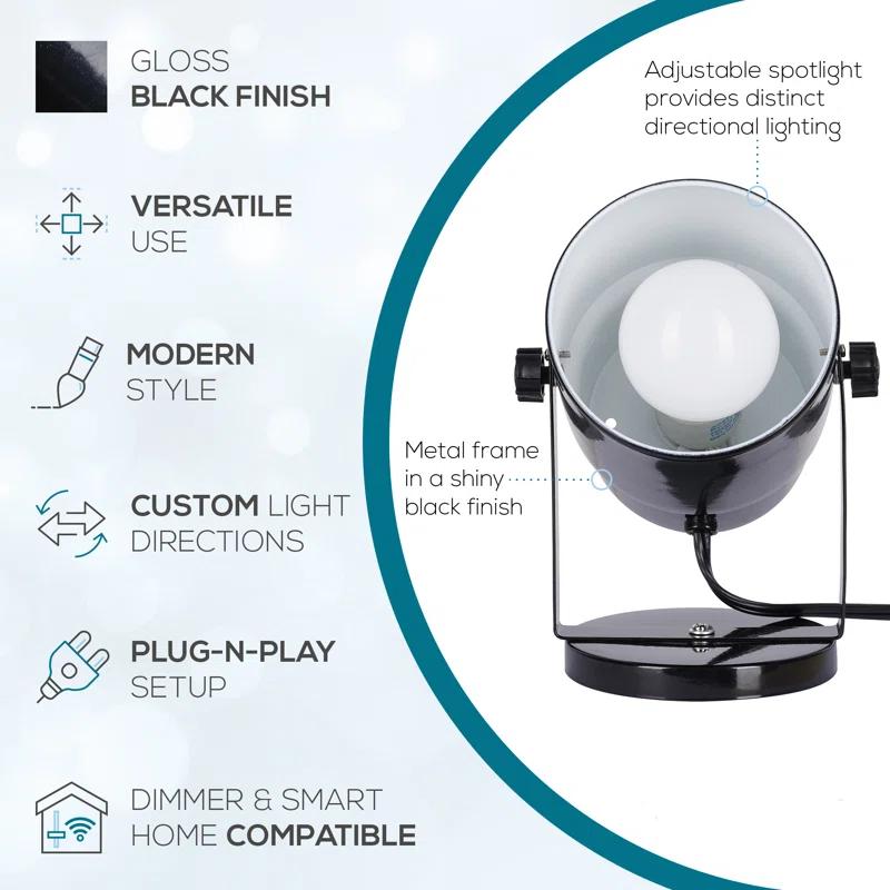 Catalina Lighting 7.5'' Black Novelty Floor Lamp